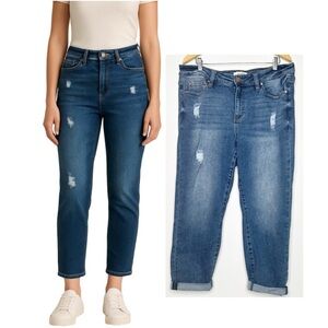 ARULA Straight Leg Distressed Jeans Size 16